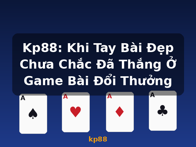 Kp88: Khi Tay Bài Đẹp Chưa Chắc Đã Thắng Ở Game Bài Đổi Thưởng - kp88 Kp88: Khi Tay Bài Đẹp Chưa Chắc Đã Thắng Ở Game Bài Đổi Thưởng - kp88
